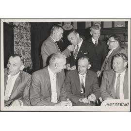 Group of men at Cadbury Fry Hudson social event