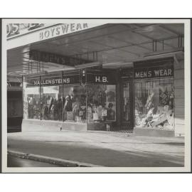 Hallensteins storefront, Karangahape Road