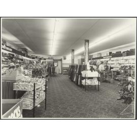 Hallensteins store interior, Mosgiel