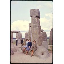Julie Caldwell, Elizabeth Walsh, and Margaret Henshall at Stonehenge