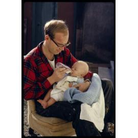 Murray Hanan with his son David