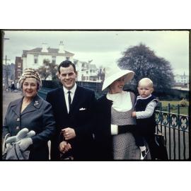 Group attending David Hanan's christening