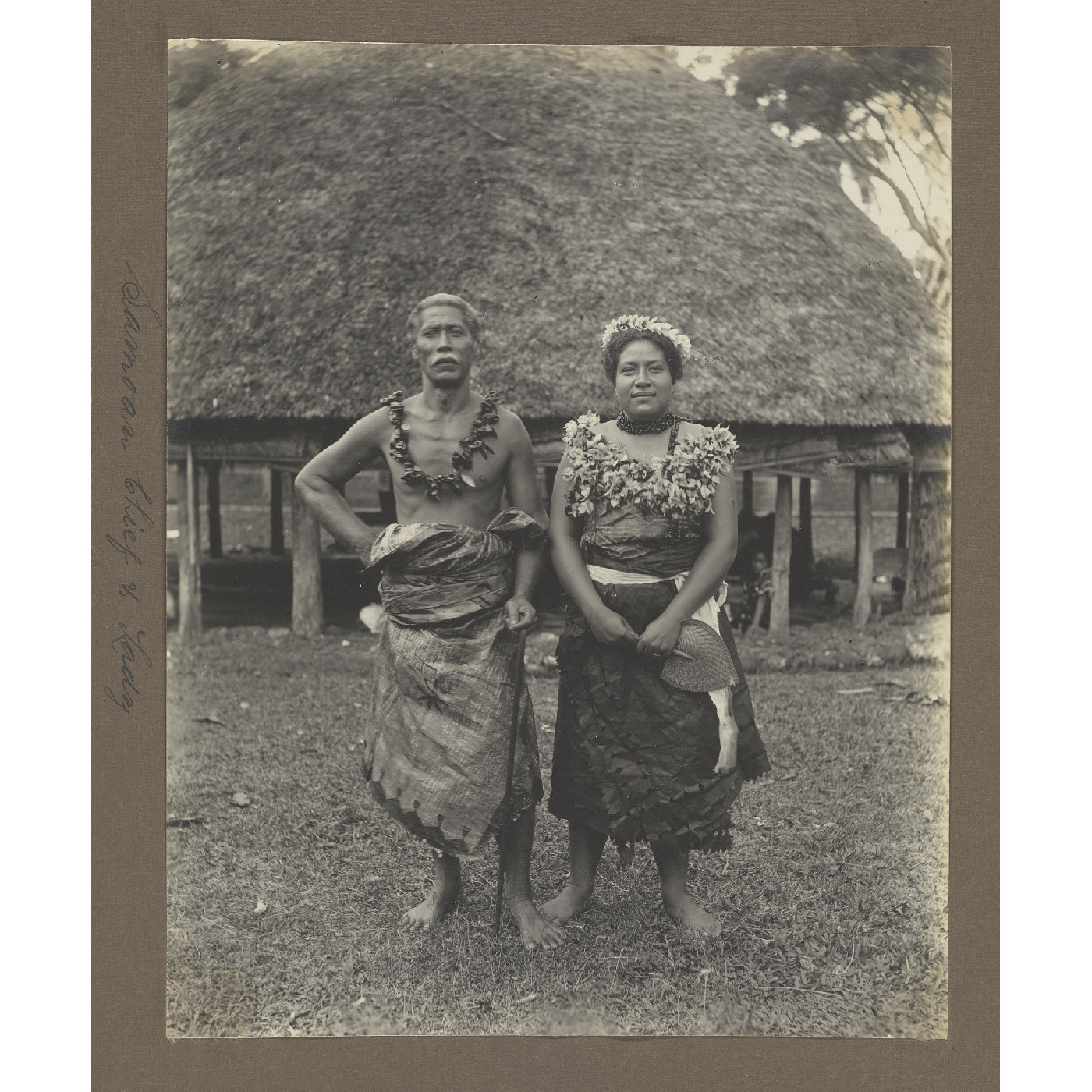 Samoan chief and lady