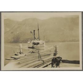 Ship heading into wharf