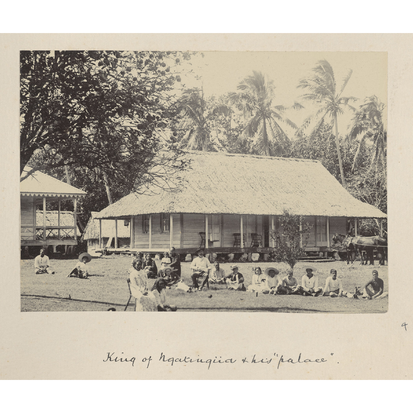 King of Ngatangiia and his "palace"