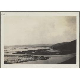 'Taieri in flood from above Henley'