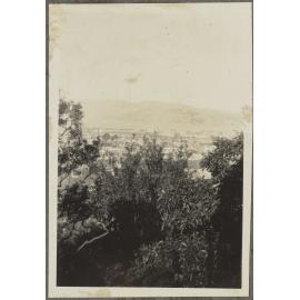 Looking down towards Dunedin City