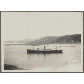 Unidentified ship on body of water