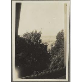 Looking down towards city