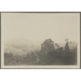 Hills with trees in foreground