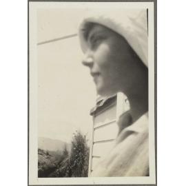 Close-up of unidentified woman's face