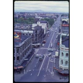View north along Colombo Street from Christchurch Cathedral tower