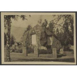 Memorial rock to Captain Robert Falcon Scott and men on Antarctic Expedition, at Memorial Gardens, Queenstown