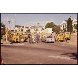 Road widening works, Highgate, Roslyn