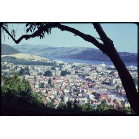 View over North Dunedin towards the harbour and peninsula