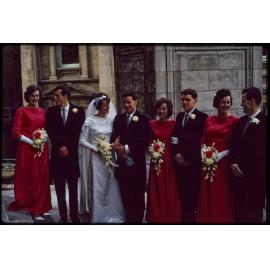 Wedding party, for the wedding of Patricia Walsh and Leslie Holborow