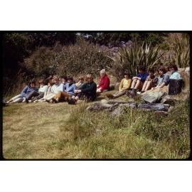 'Tramping Club at Ben Rudd's Hut'