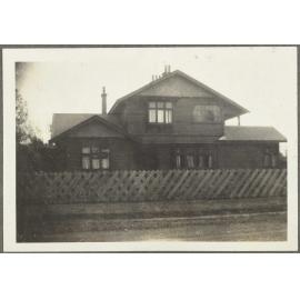 Two storey wooden house