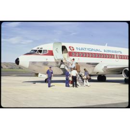 Passengers boarding NAC aircraft at Dunedin Airport