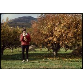 'Patti in the apple orchard'