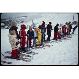 Skiing lesson