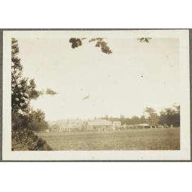 Cricket game [club rooms] flying Union Jack