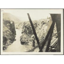 View from bridge overlooking river