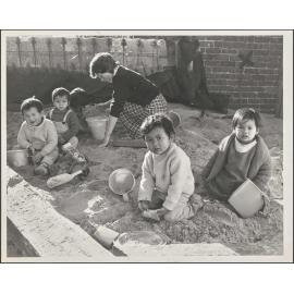 Preschool children at the Childcare Centre, Cargill Street