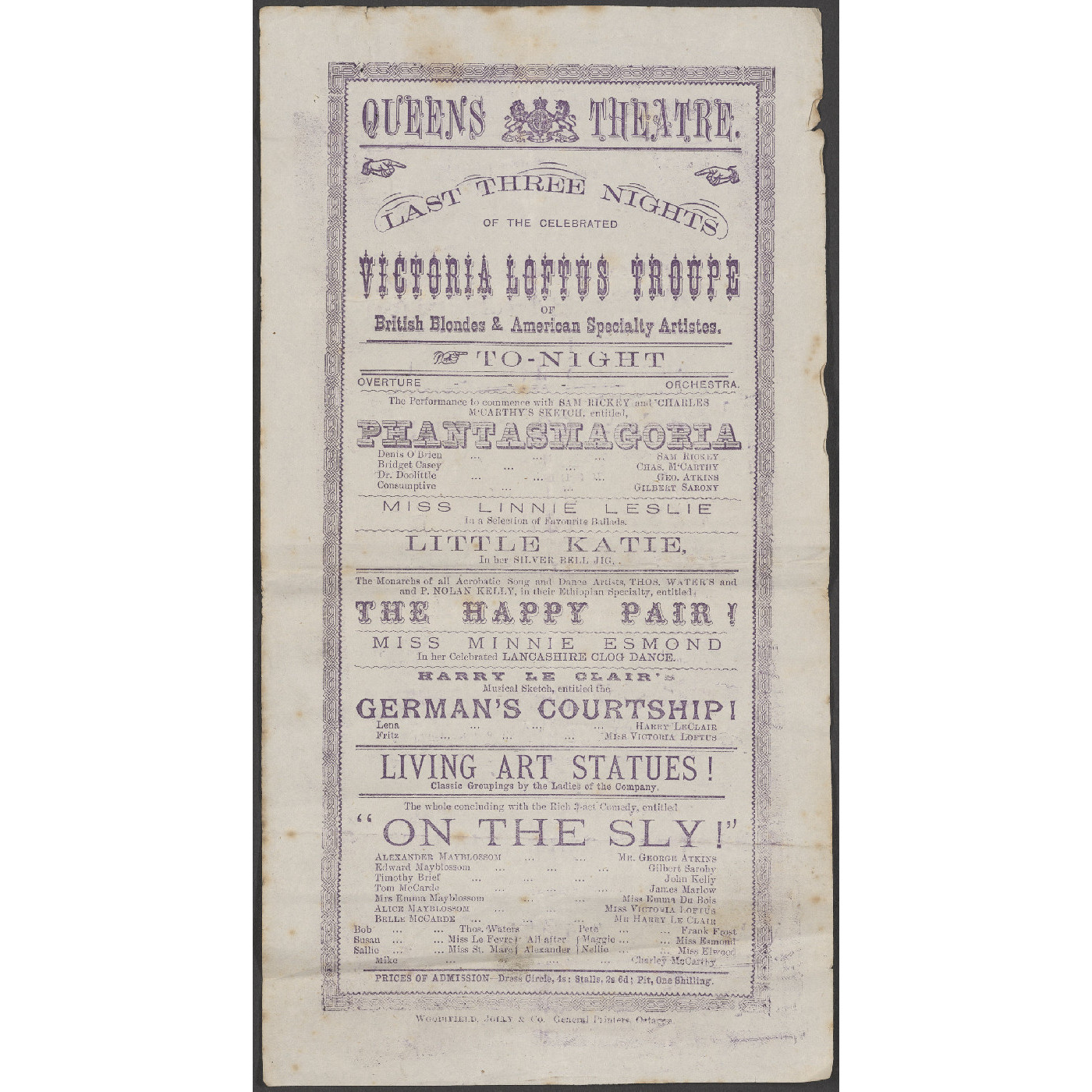 Victoria Loftus Troupe: Ephemera