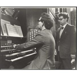 Donald Cullington playing the organ 