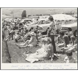 Part of large crowd at the Millers Flat Rodeo