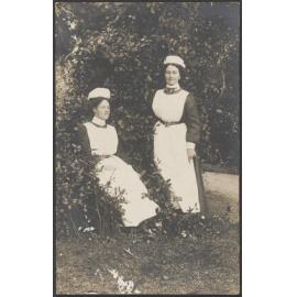 Jean Johnson and another nurse, Seacliff Hospital