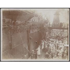 Departure of troopship