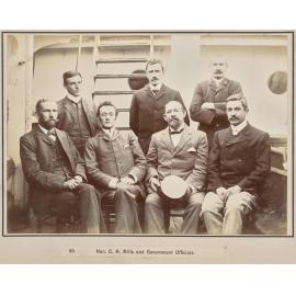 Hon. C.H. Mills and Government Officials