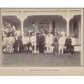 King George and Party at Palace, Nukualofa