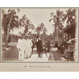 Meeting with King Togia, of Niue