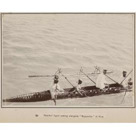 Resident Agent coming alongside 'Mapourika' at Niue