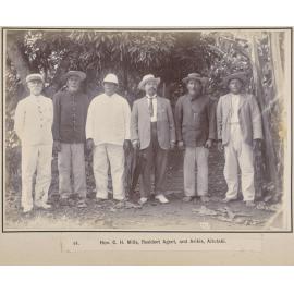 Hon. C.H. Mills, Resident Agent, and Arikis, Aitutaki