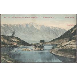 The Remarkables from Kawaru Fall.  Lake Wakatipu N.Z.