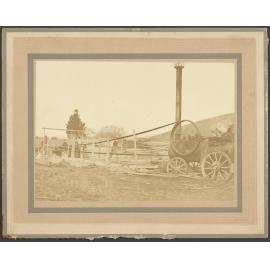 Alex Whalan's Portable Engine Sawing Timber at Coutts Gully