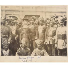 Officers and non-commissioned officers of the Indian Contingent