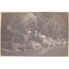 Party on a river bank