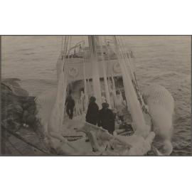 Ice-encrusted whale-catcher