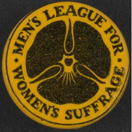 Men's League for Women's Suffrage badge
