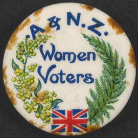 'A & N.Z. Women Voters' badge