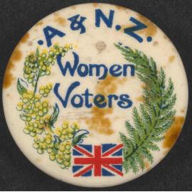 'A & N.Z. Women Voters' badge