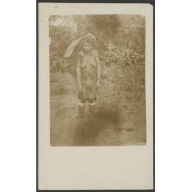Young woman carrying load
