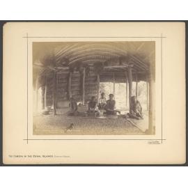 Samoan house, Apia, kawa-making