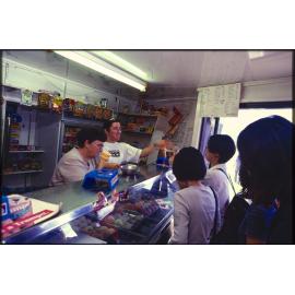 Serving ice creams at Kings Dairy, Castle Street