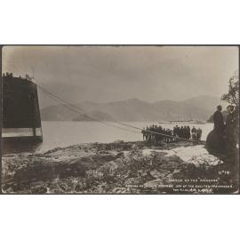 Wreck of the "Waikare": Arrival of HMS Pioneer. Joy of the excited passengers